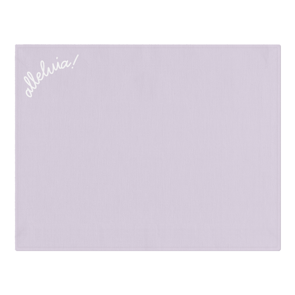 Easter Alleluia Placemat- Purple