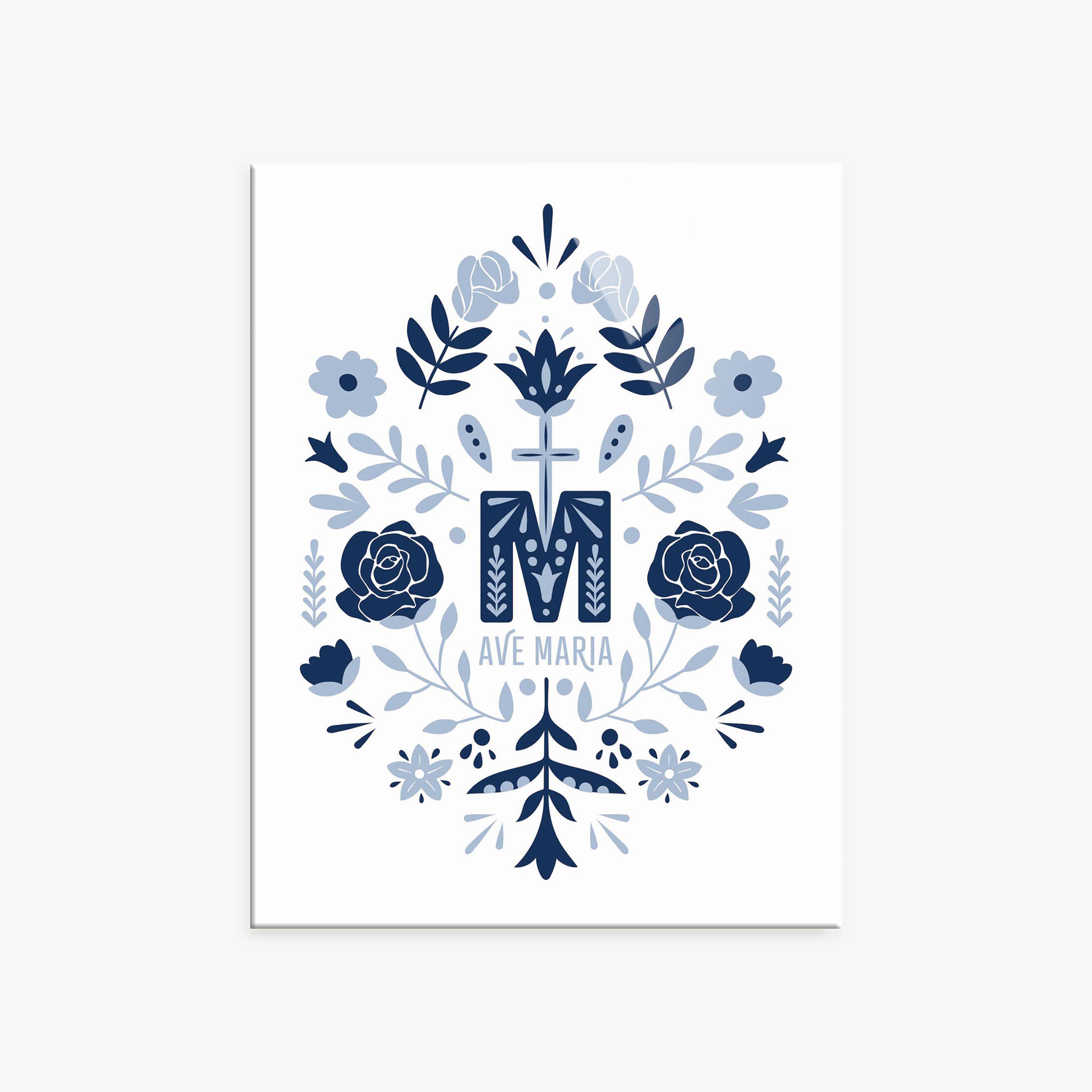 Ave Maria Monogram Print