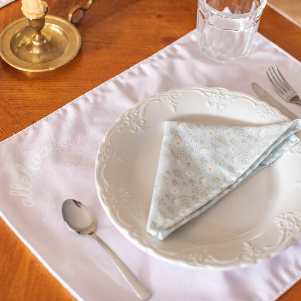 Easter Alleluia Placemat- Pink