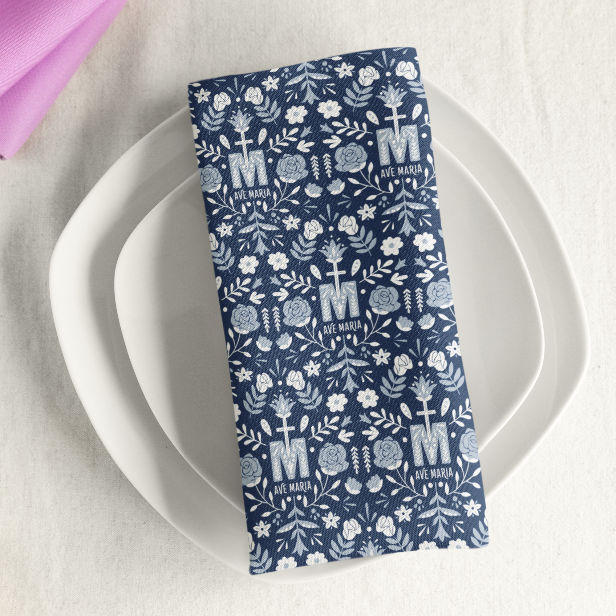 Ave Maria Cloth Napkin