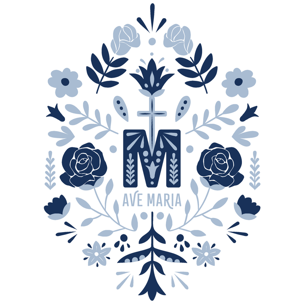 Ave Maria Monogram Print