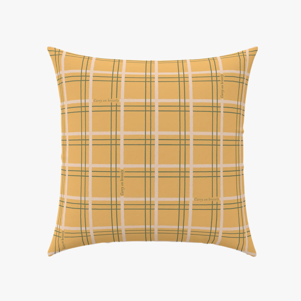 Zélie’s Plaid Throw Pillow