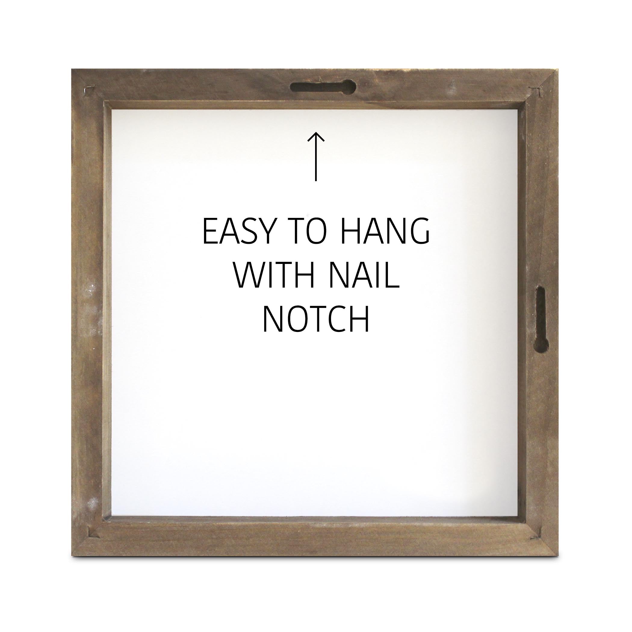 Small Things Great Love Square Framed Wood Block-11.25"x11.25"