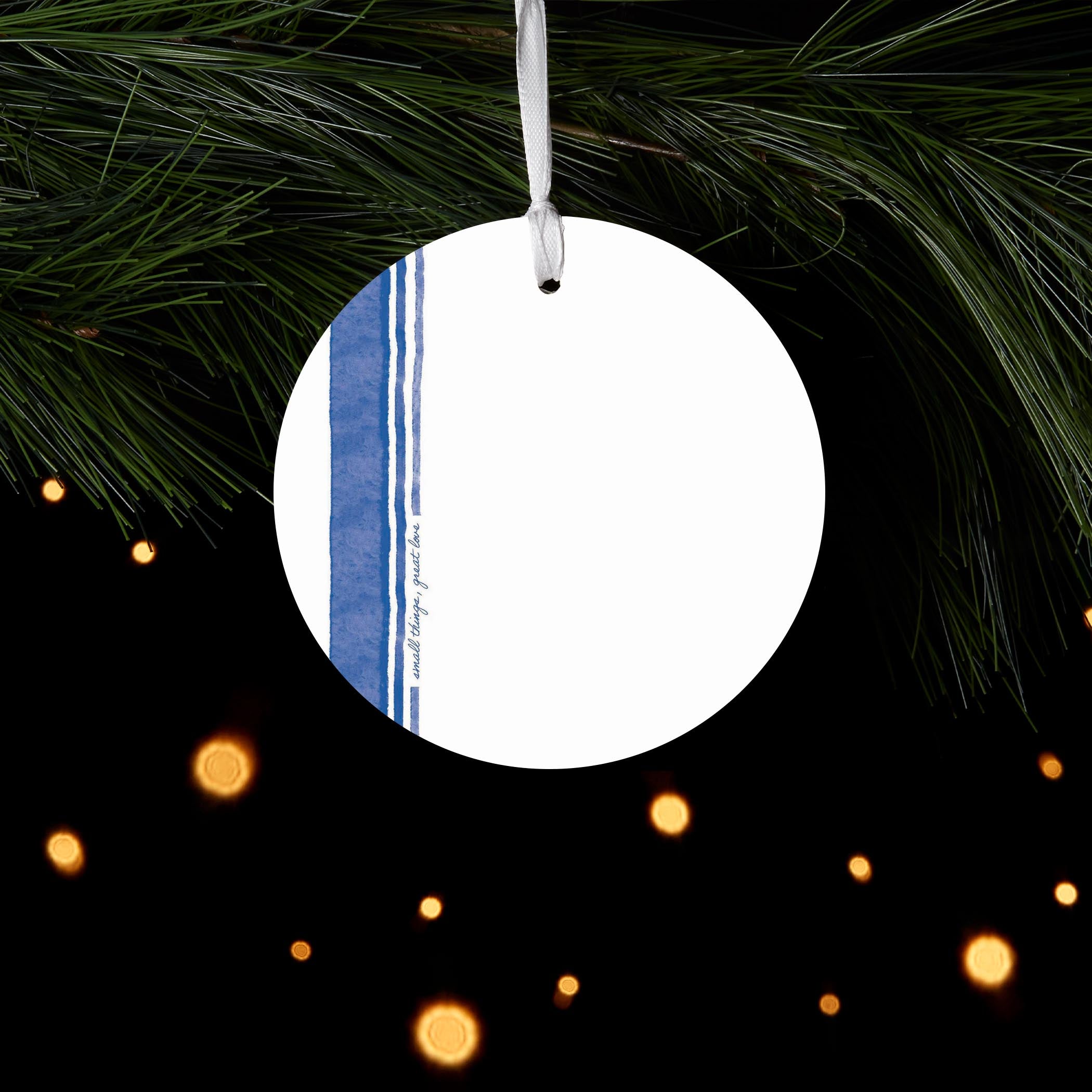 Small Things Great Love Round Ornament-4"x4"