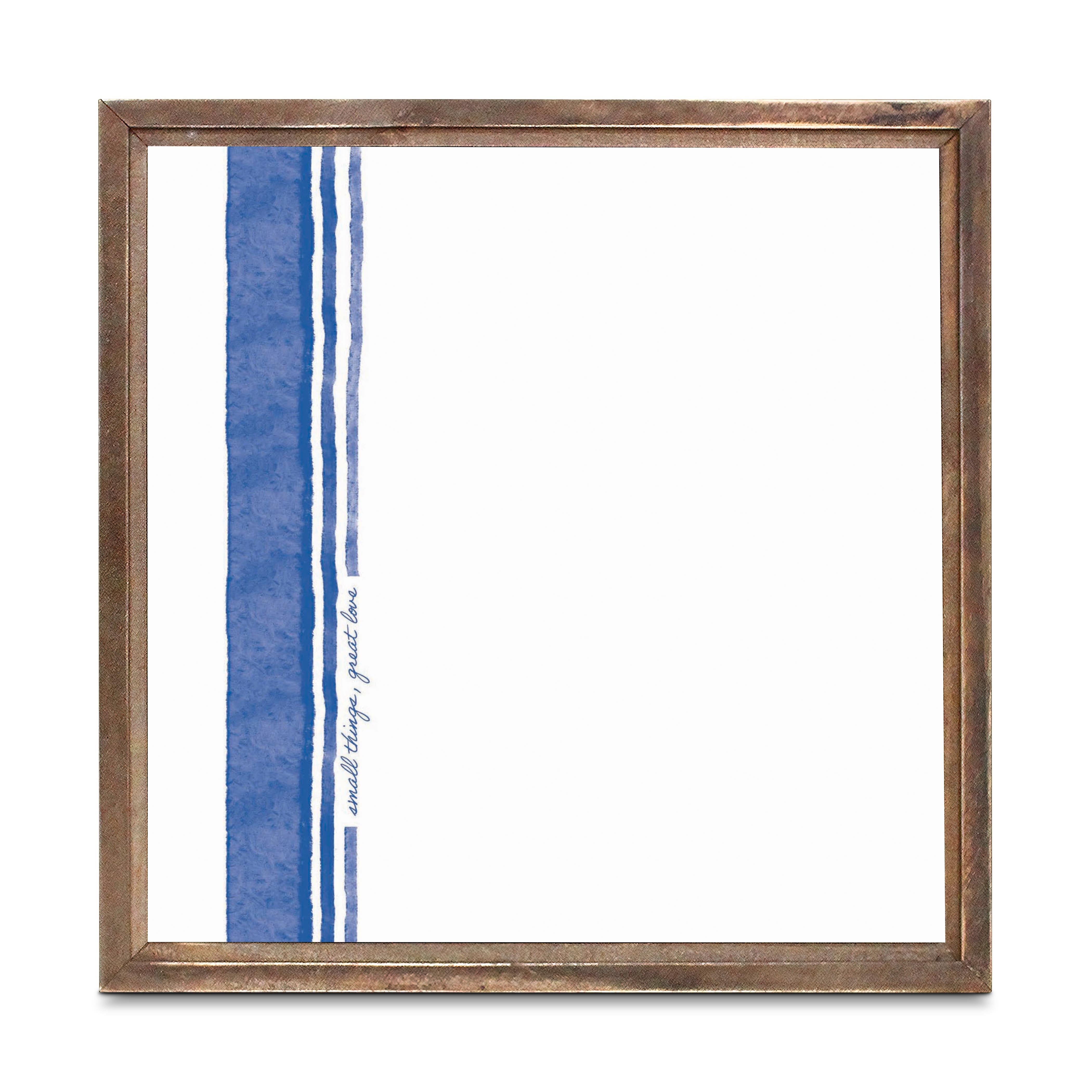 Small Things Great Love Square Framed Wood Block-11.25"x11.25"