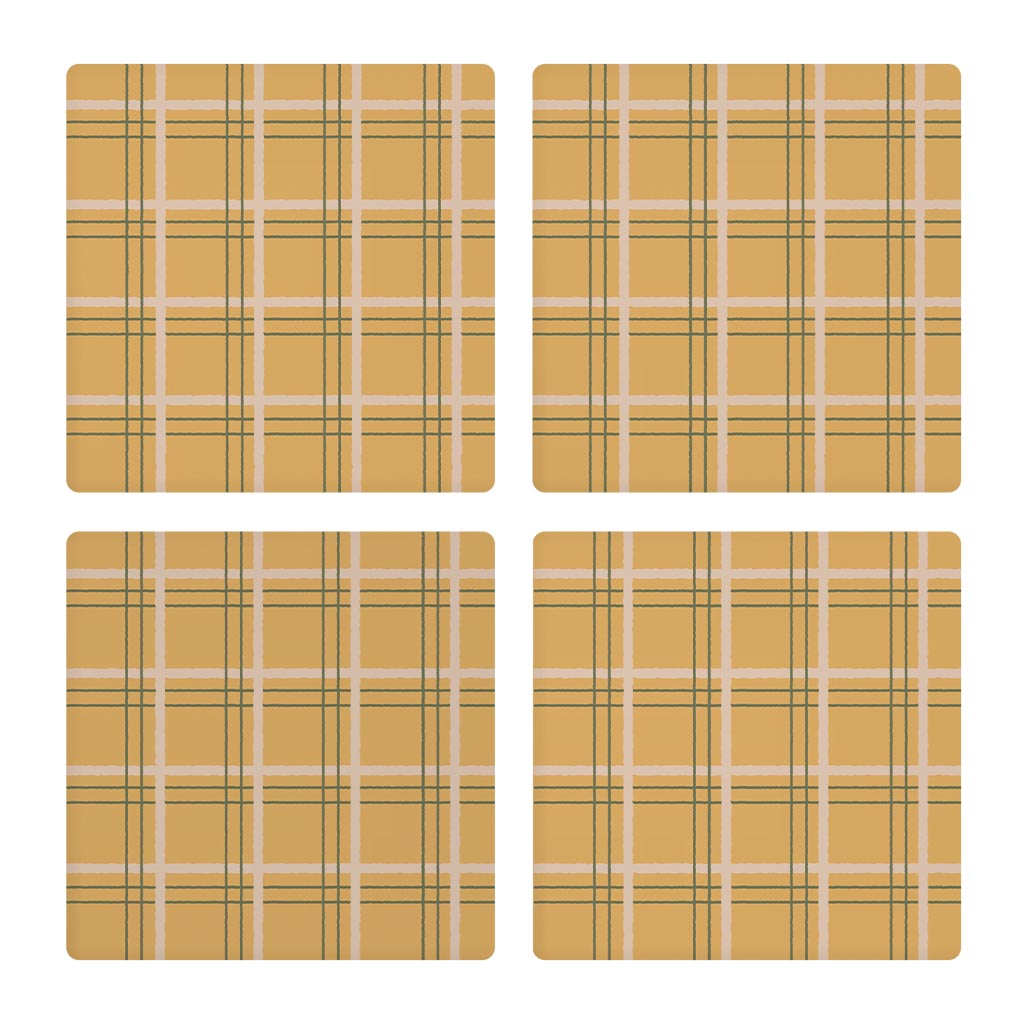 Zélie's Plaid Coasters - pack of 4