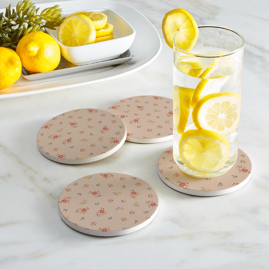 Carry on Bravely Coasters - Circle 4-Pack