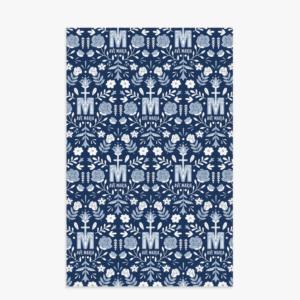 Ave Maria Pattern Dish Towel