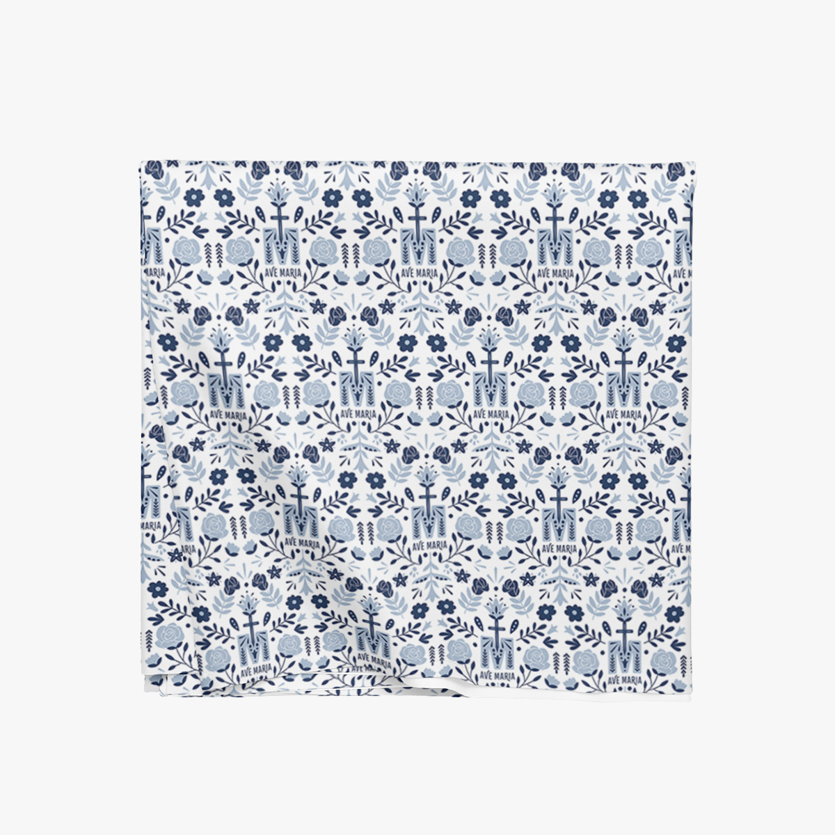 Ave Maria Cotton Tablecloth