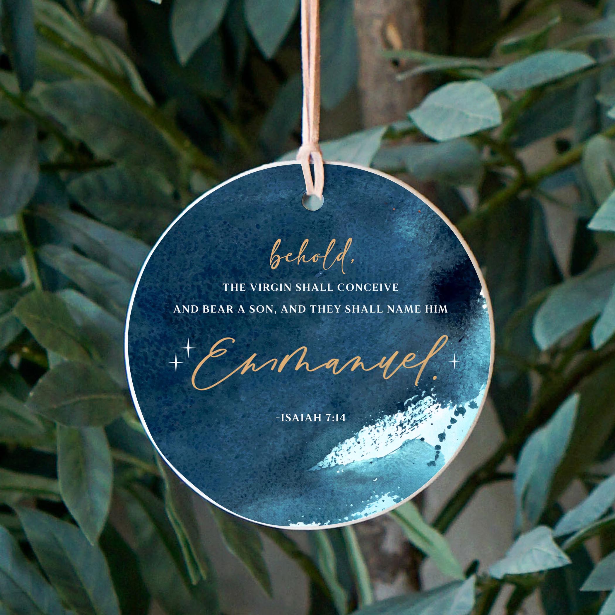 O Come, O Come Emmanuel  4" Round Ornament