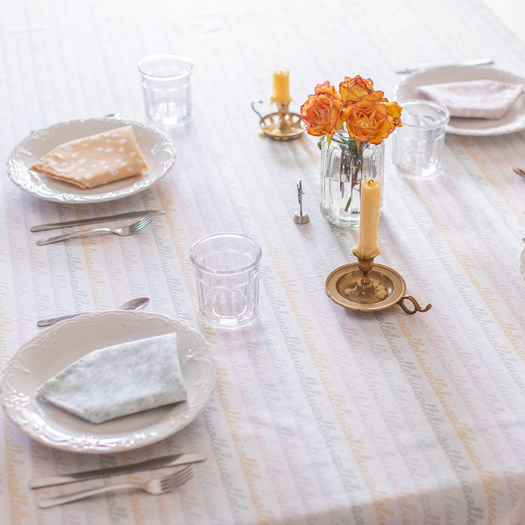 Easter Alleluia Tablecloth