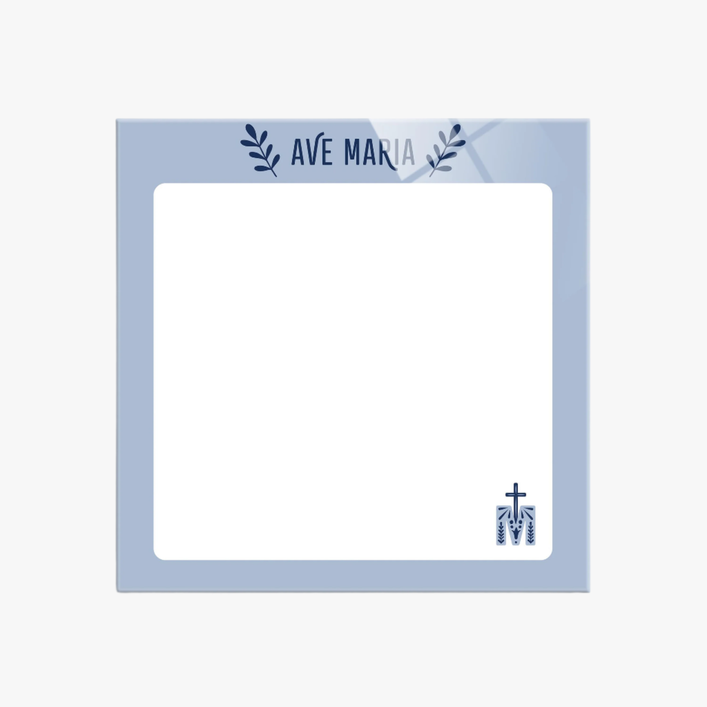 Ave Maria 8x8" Glass Dry Erase