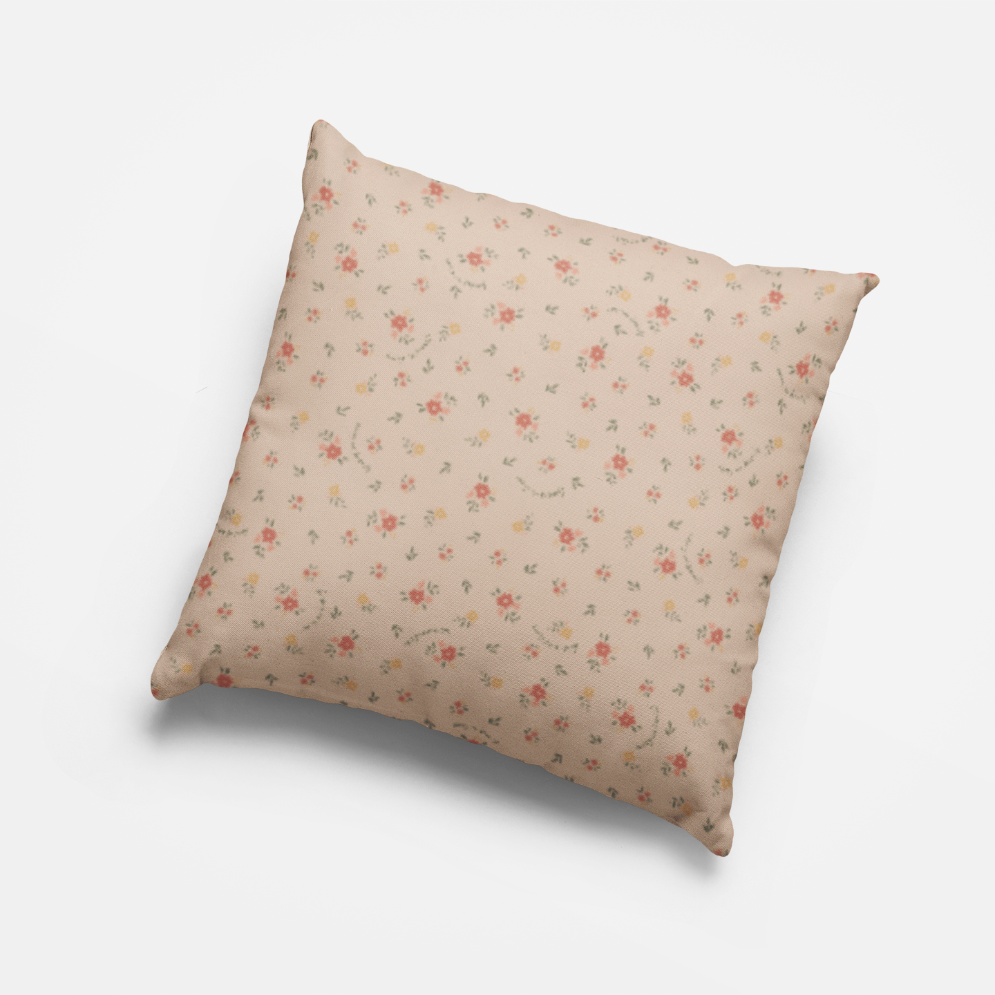 Carry on Bravely Floral Throw Pillow