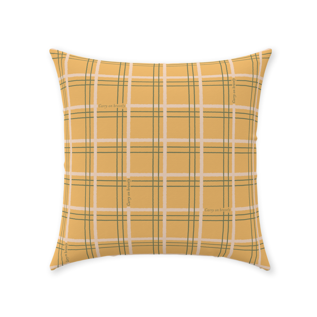 Zélie’s Plaid Throw Pillow